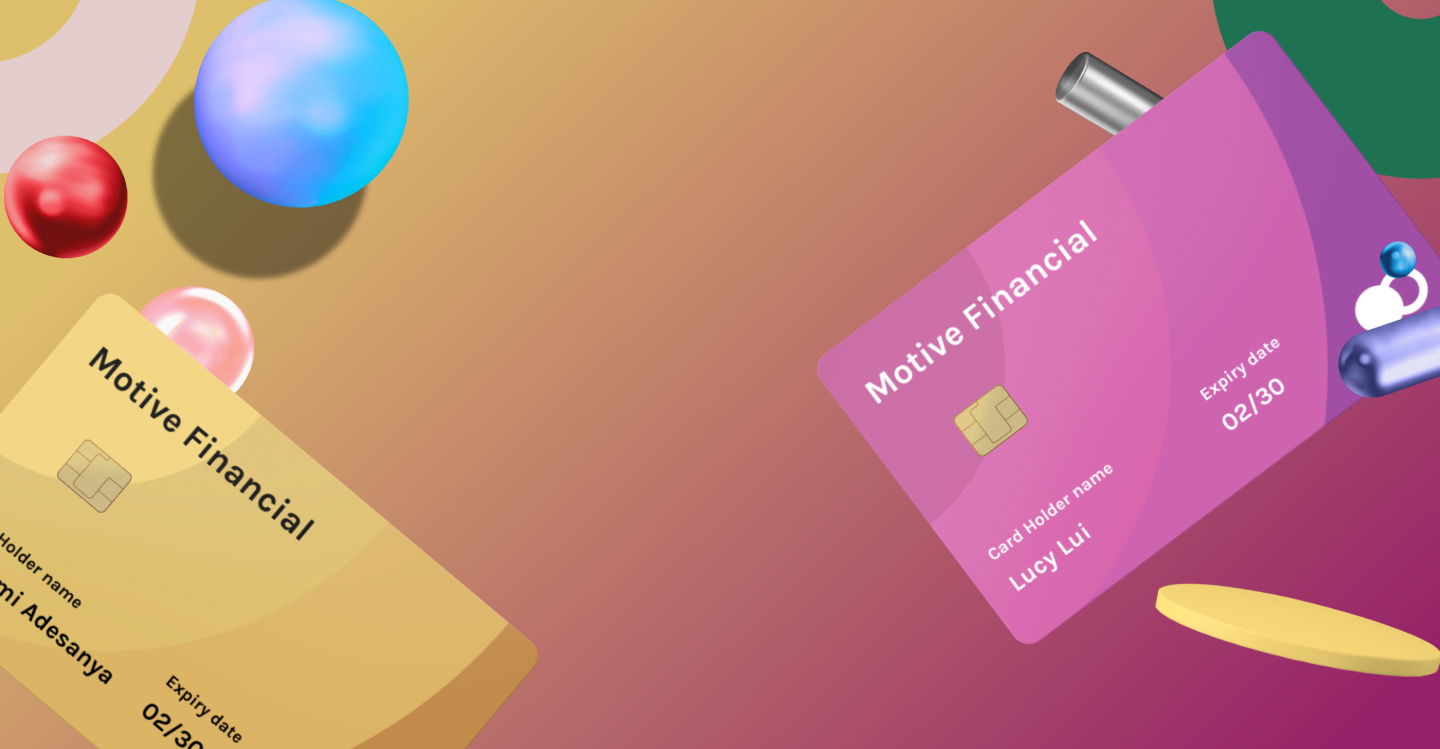 Motive credit card mockup